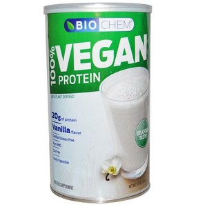 Biochem- 헴프 100% 비건 프로틴 바닐라맛 1.42 lbs (648 g) 자이리틀함유